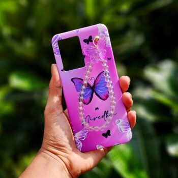Purple Butterfly Charm Case