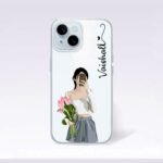 Girl Holding Flower Soft Case