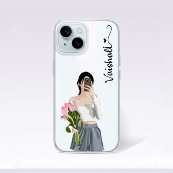 Girl Holding Flower Soft Case