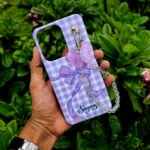 Purpel Butterfly Charm Case