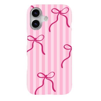 Stripes Pink Bow Case